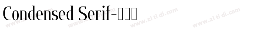 Condensed Serif字体转换